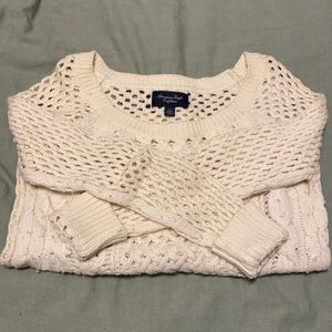 American Eagle Off-White Wool Sweater